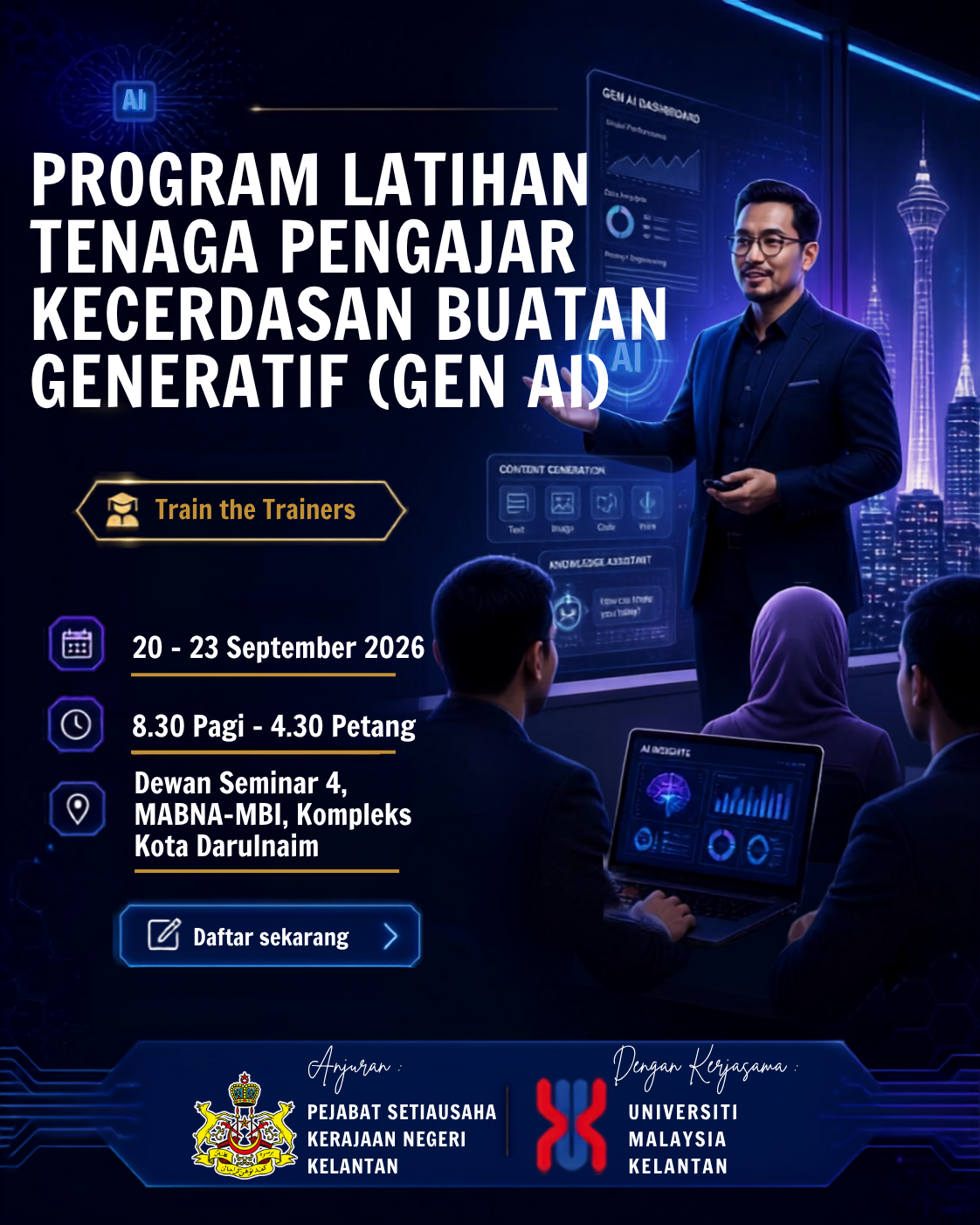 PROGRAM LATIHAN TENAGA PENGAJAR KECERDASAN BUATAN GENERATIF (GEN AI)